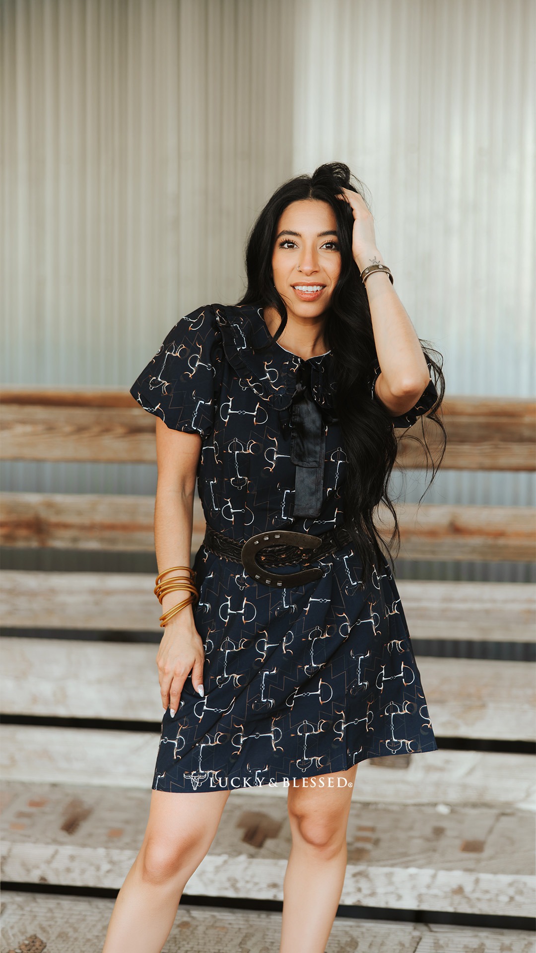 western flowy dresses Printed & Equestrian Mini Dresses, •, silhouettes, bold western prints, puff sleeves, prairie-inspired details., Perfect for rodeos or country nights—shop your favorite today!, •, western summer dresses with cowboy boots