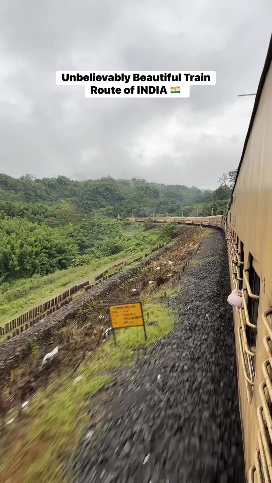 One of the most beautiful train routes in India 🇮🇳💦 # ...