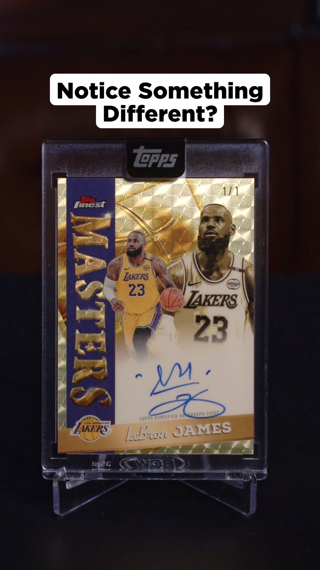 A LeBron 1/1 from the return of Topps Finest Basketball