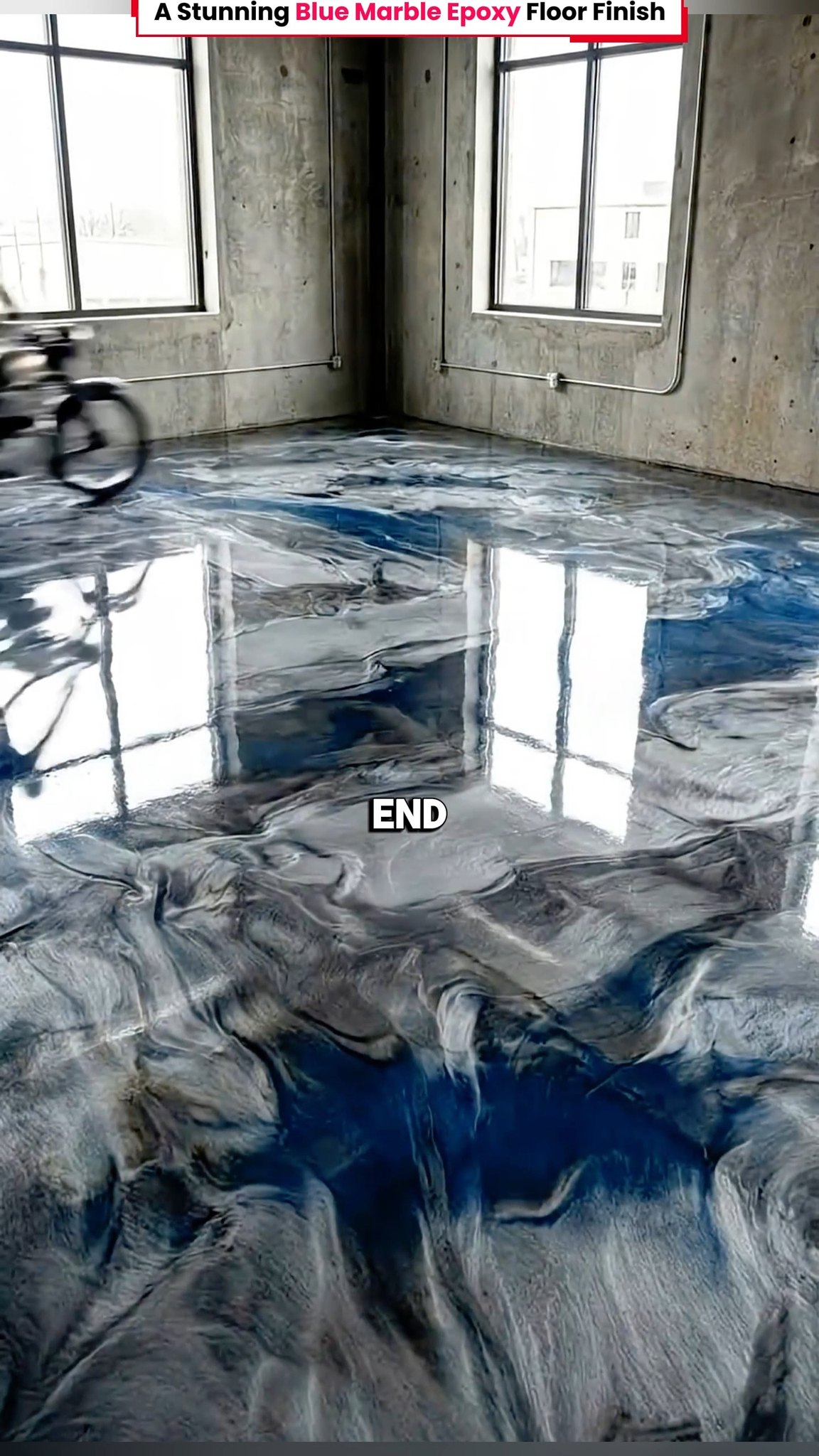 A Stunning Blue Marble Epoxy Floor Finish | FactyVerse01 | Facebook