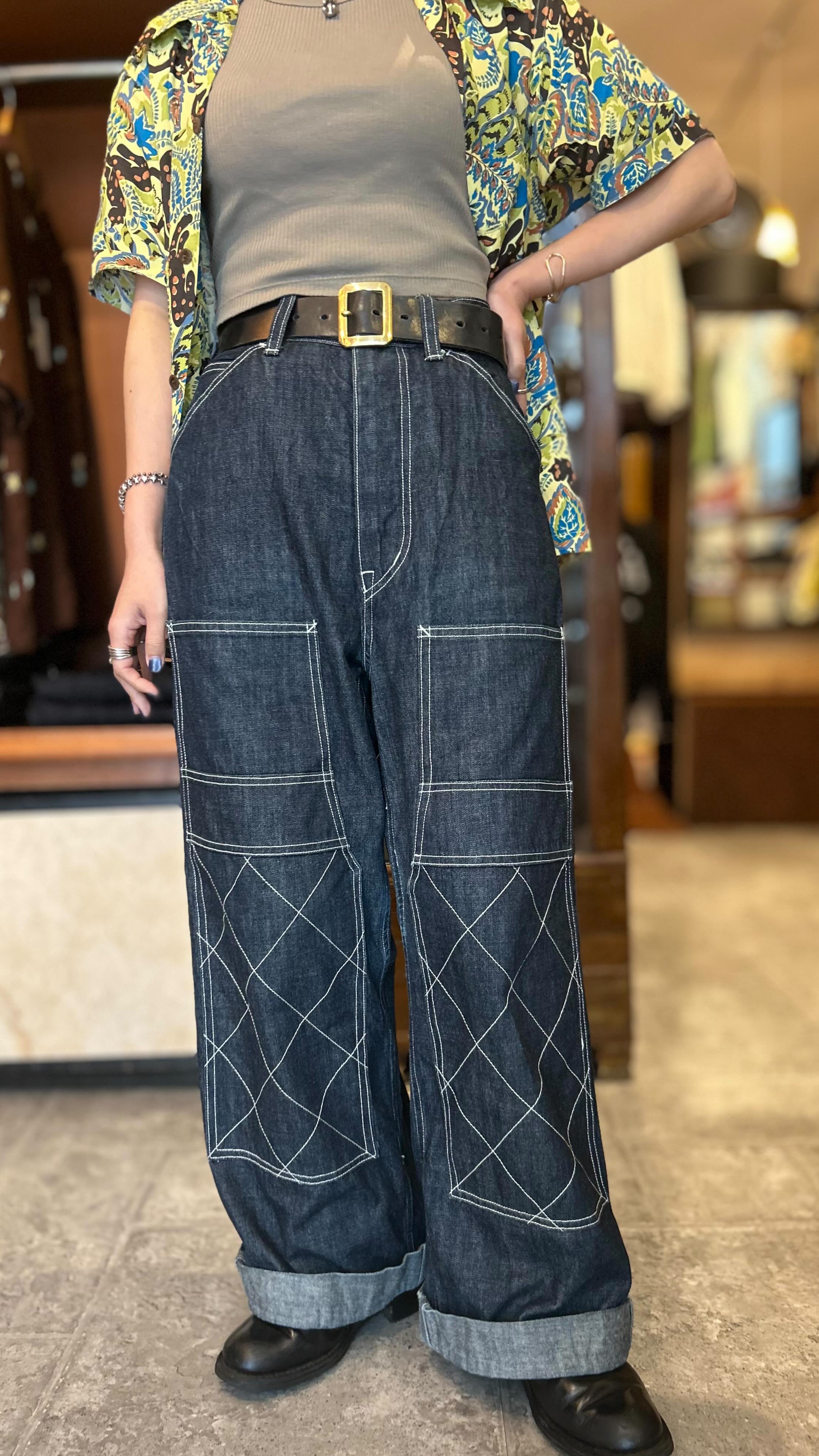 Double Knee Painter Pants】 size : 30,32 人気のペインターパンツ 