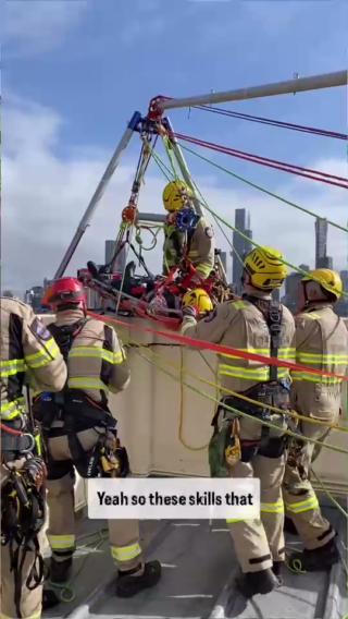 Another day at the office 🧗‍♂️ Firefighters from Richmond and ...