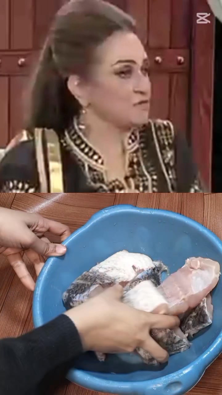Bushra Ansari ne shadi k bad 1st time fish kese banaye?Fried Fish ...