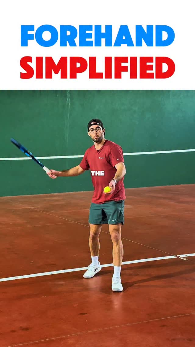 Forehand Technique Simplified for Beginners. _______ #tennis # ...