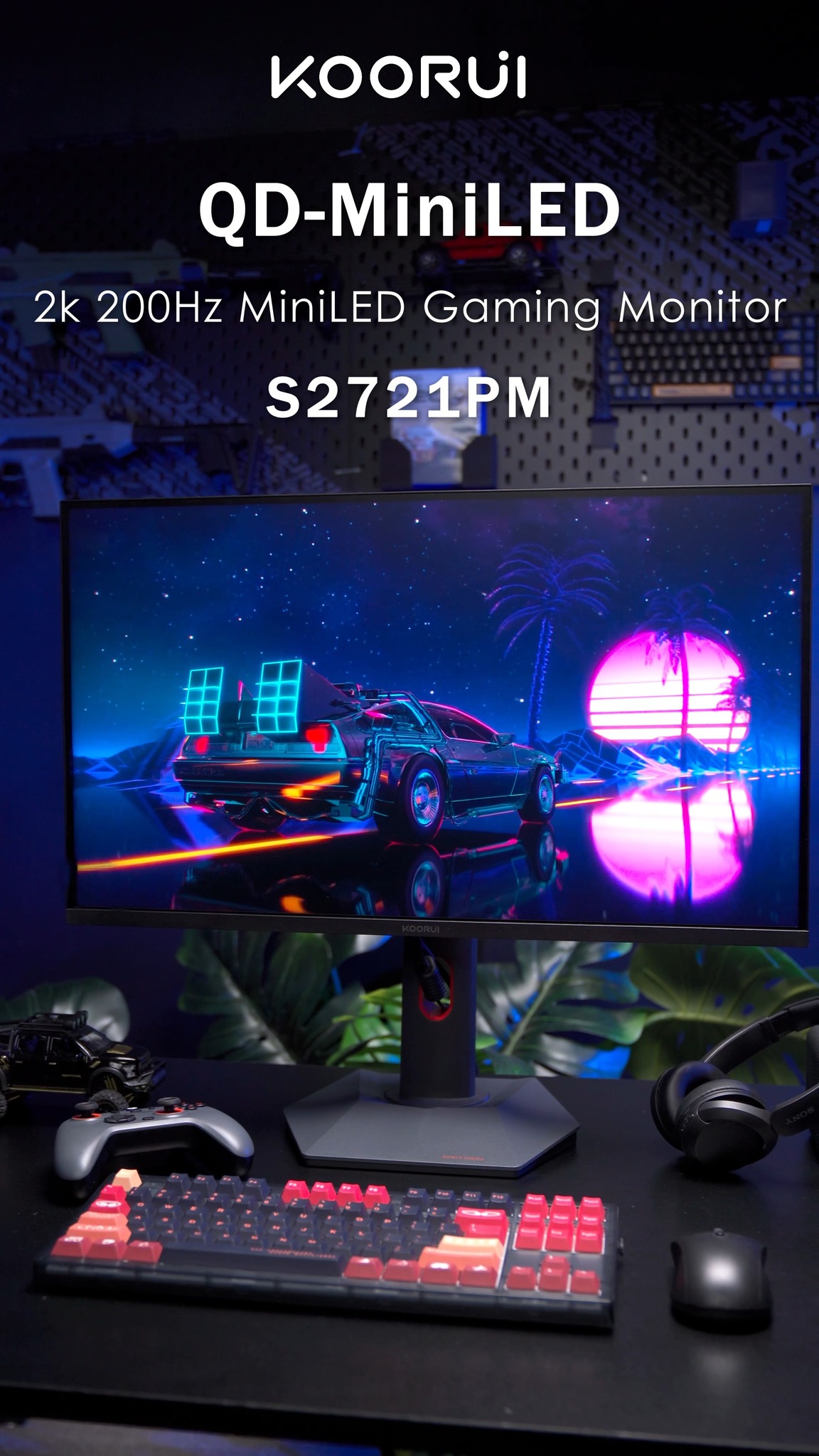 KOORUI S2721PM 27 Inch 200Hz Gaming Monitor ✓IPS/QD-MINI LED