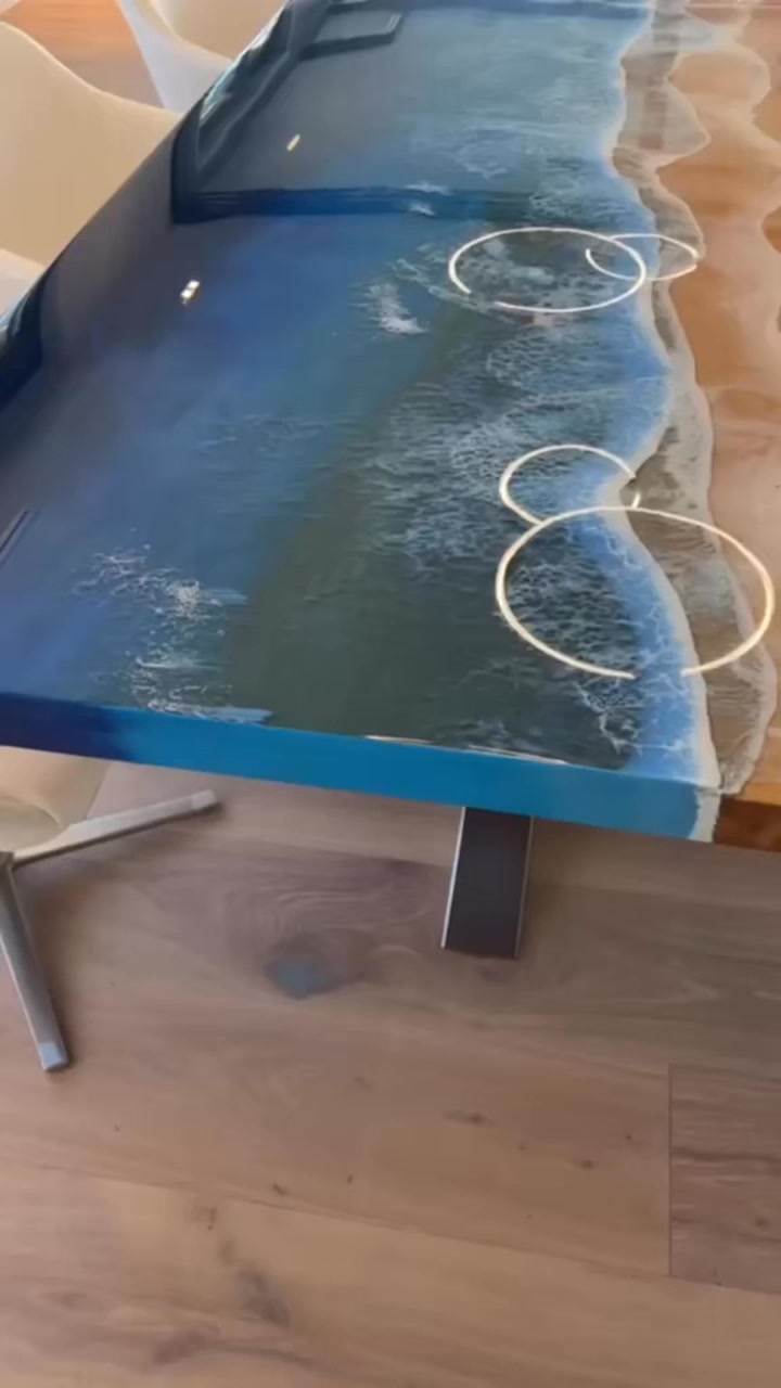 Polishing New Epoxy Round Coffee Table #resincoffeetable # ...