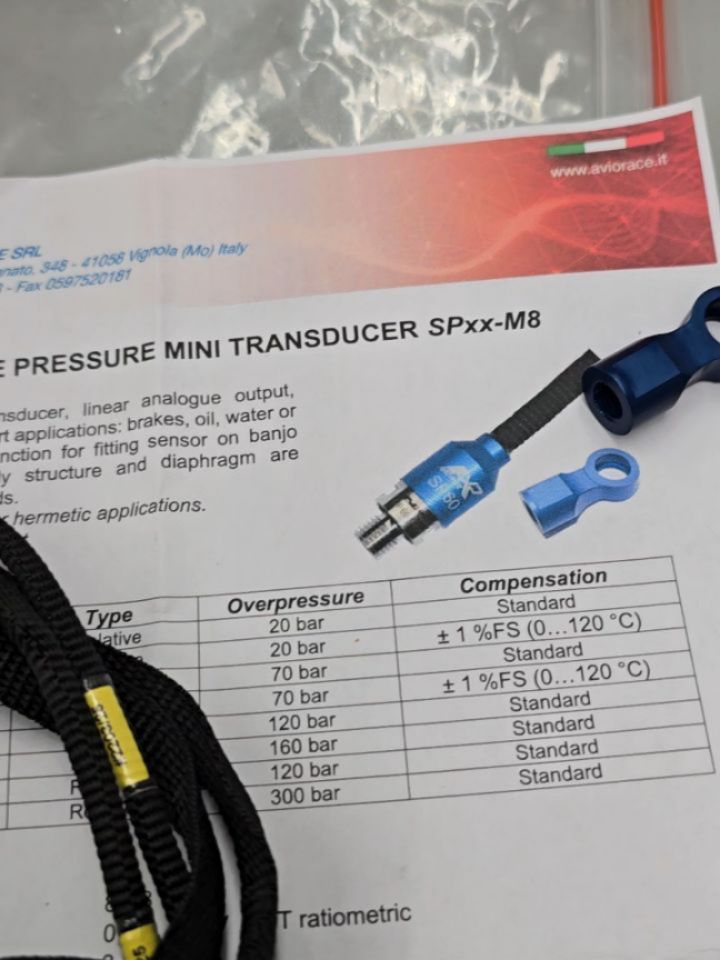 Brake pressure transducers from @aviorace have arrived. The last