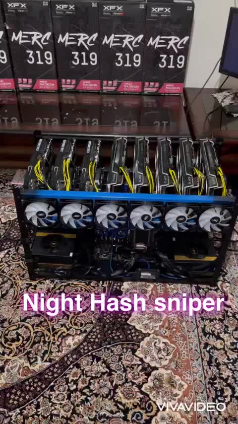 NIGHT HASH SNIPER 600mh mining system نایت هش مدل اسنایپر ۶۰۰ مگا هش ...