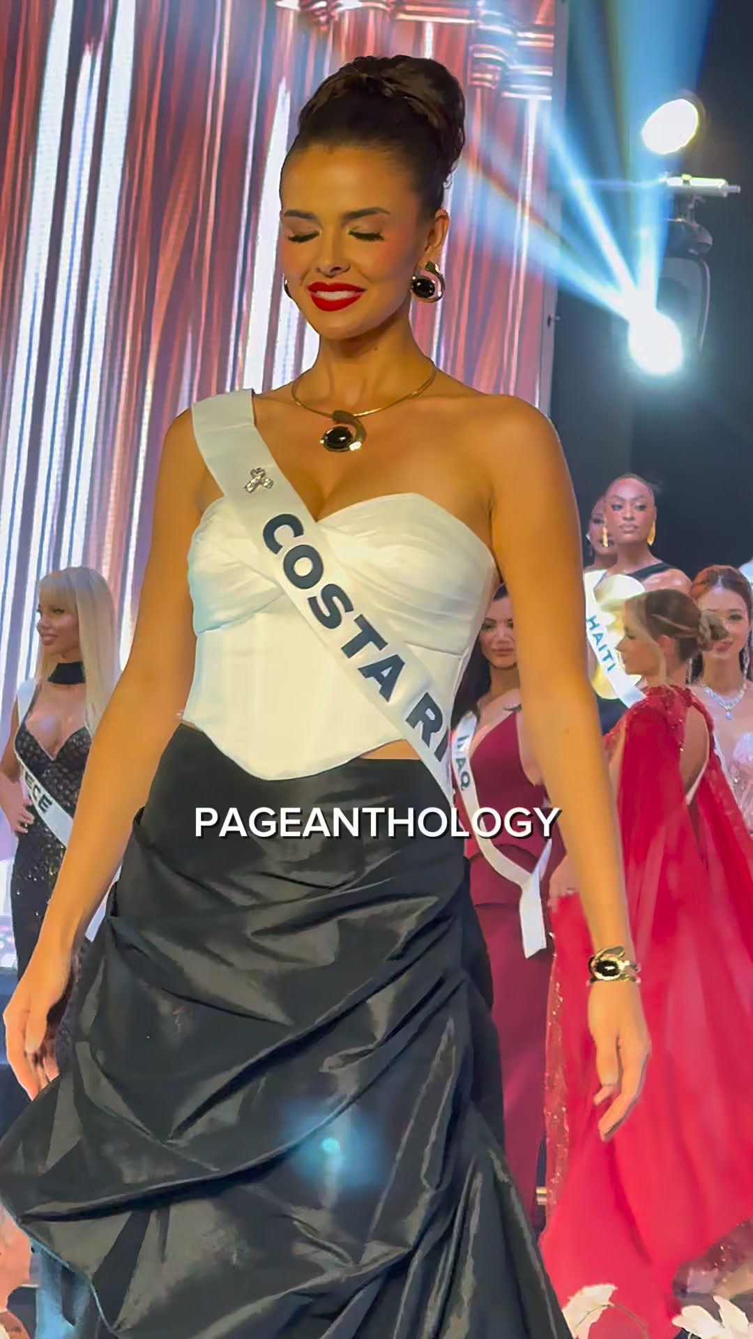Miss Costa Rica Mahyla Roth graces the runway at the Miss Universe ...