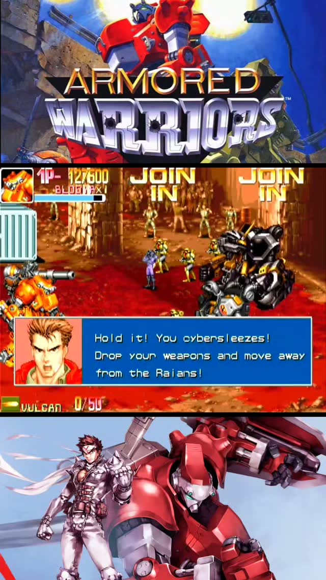 🎮Armored Warriors (Capcom, Arcade – 1994) 🇧🇷 Clássico Armored