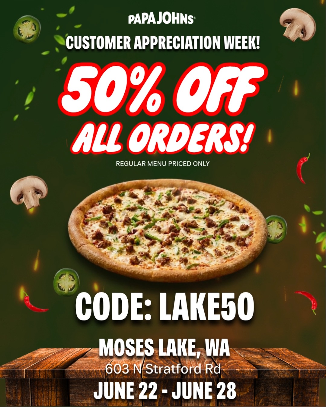 Papa John's Pizza | Moses Lake WA