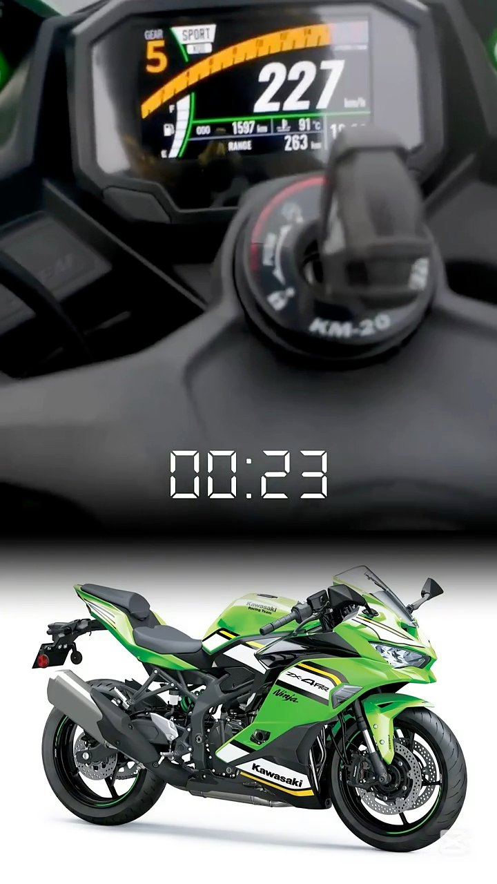 KAWASAKI NINJA ZX4RR TOP SPEED 250+ KM/H 🥶 #kawasaki
