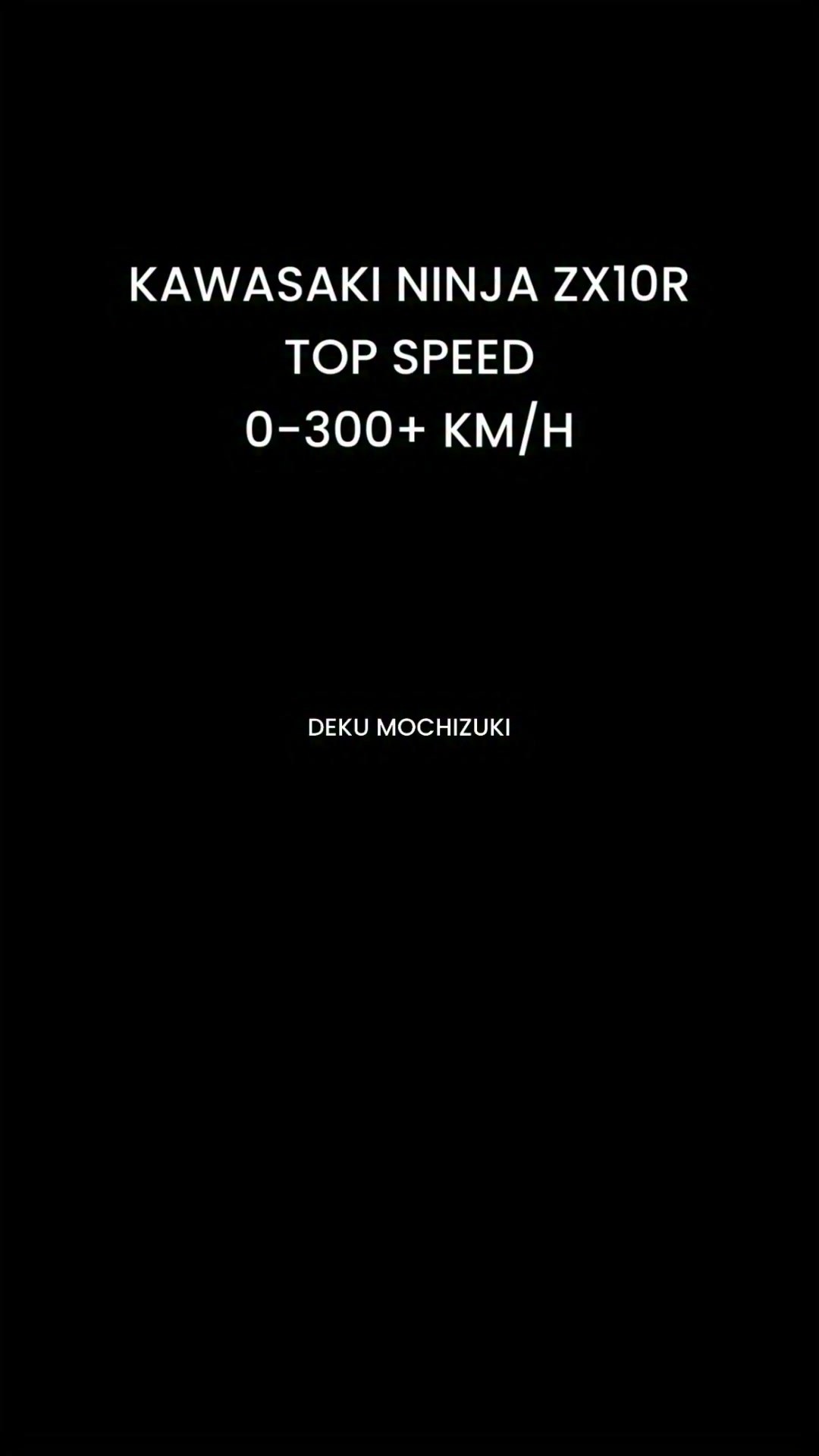 KAWASAKI NINJA ZX10R TOP SPEED 0-300+ KM/H 🥶 #kawasaki