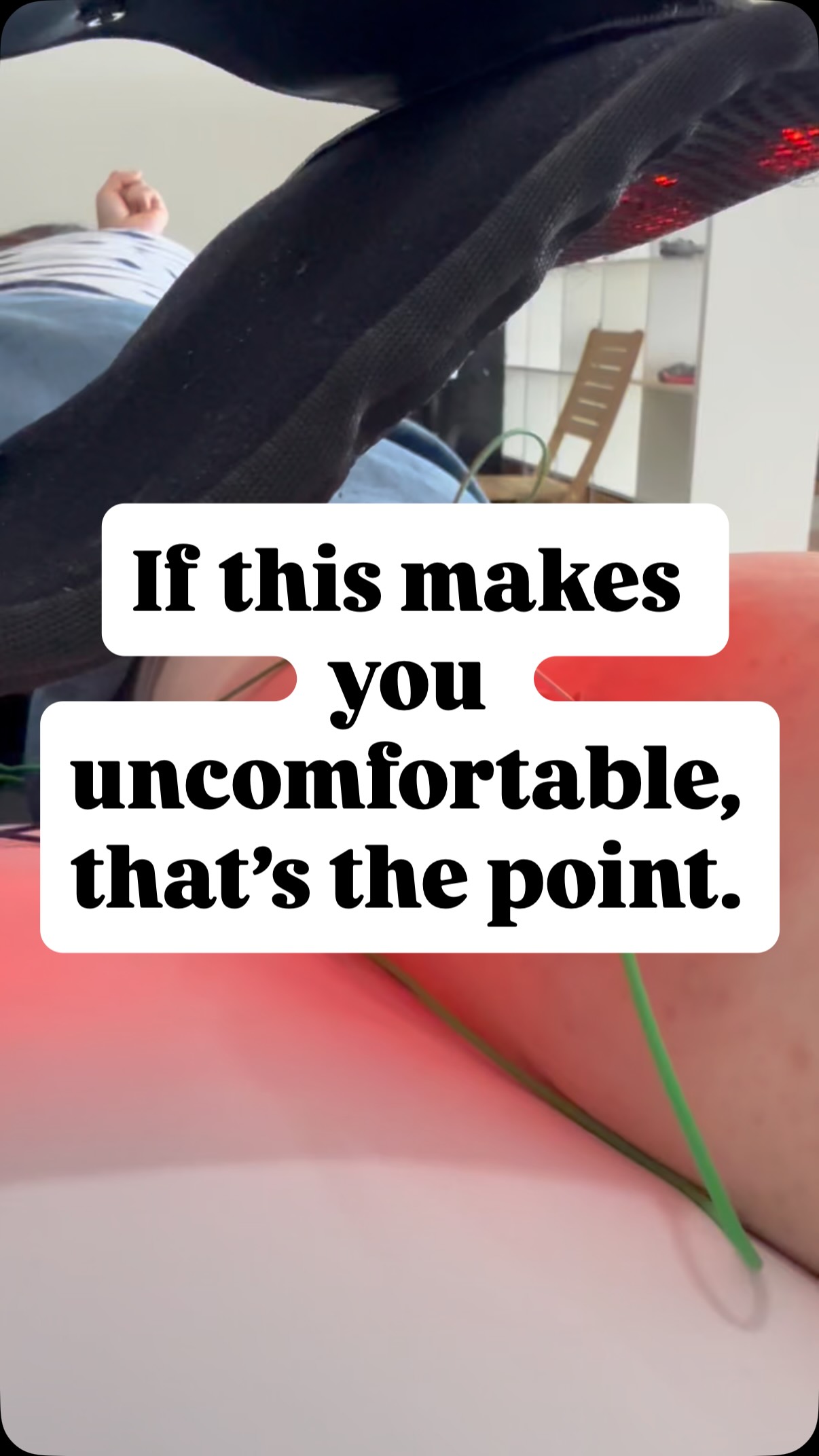 If this makes you uncomfortable, that’s the point. This patient came in ...