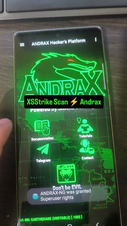 ⚡ XSStrike on Andrax 🔍 Web security testing using XSStrike in a