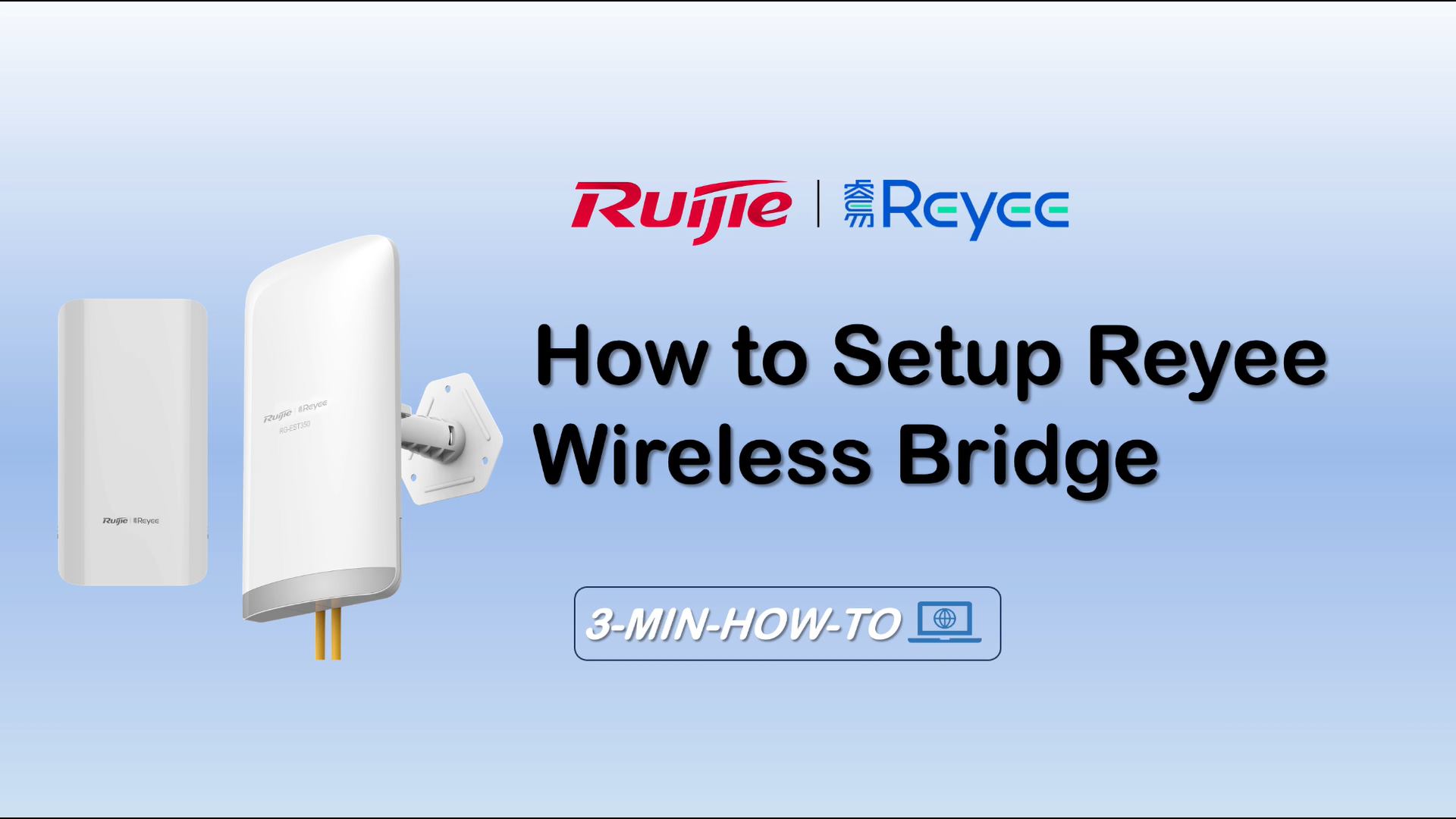 【3min-how-to】23. How to setup Reyee wireless bridge？ More about EST310 ...