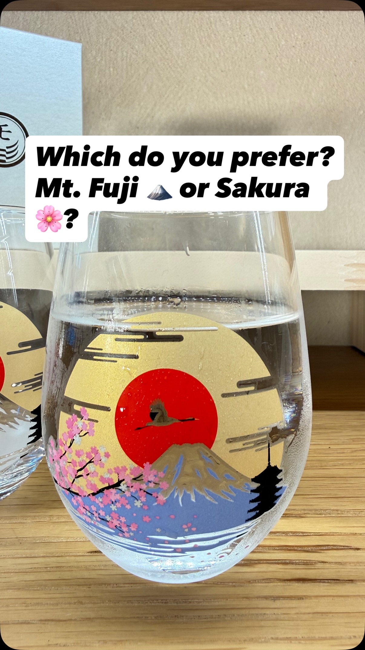 Just in — April 18! The color-changing Mt. Fuji glass is back in