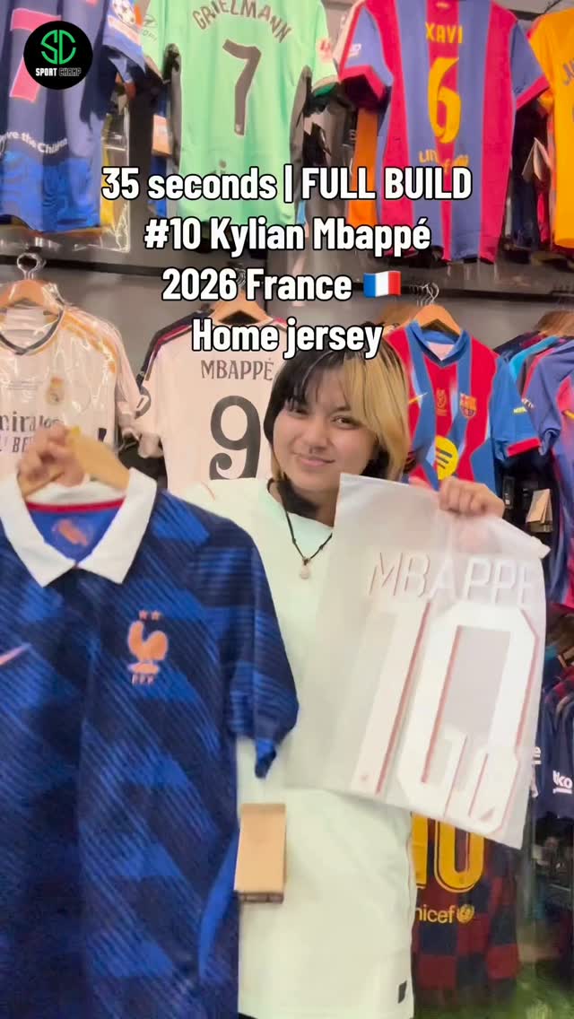 35 seconds full build of France Number 10, Captain Kylian Mbappe