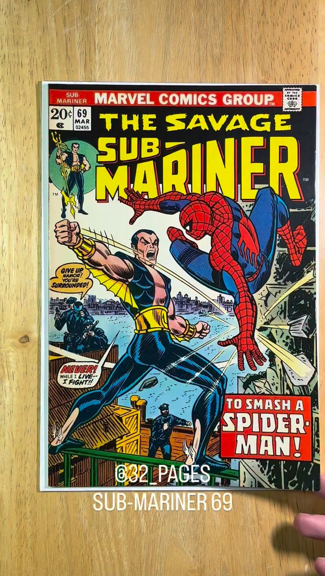 Sub-Mariner vs Virago in 1973 comic