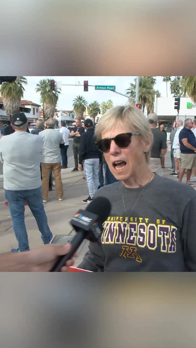 Our Brett Rosen talks to people at today’s ICE protest on Arenas | NBC ...