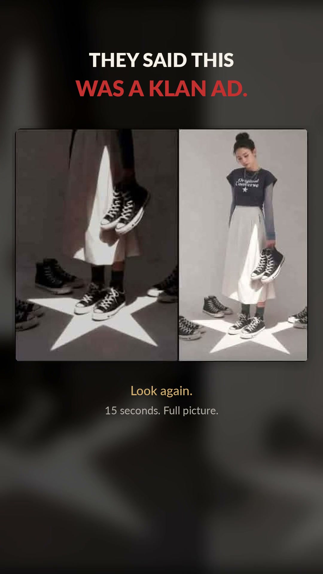 Shoe company Converse removed a social media ad after public