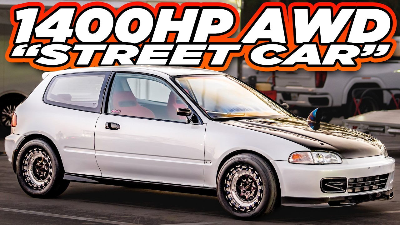 Frustrate's 1400HP AWD Civic Driven by his Wife! (TRC Night Meet 2026 ...