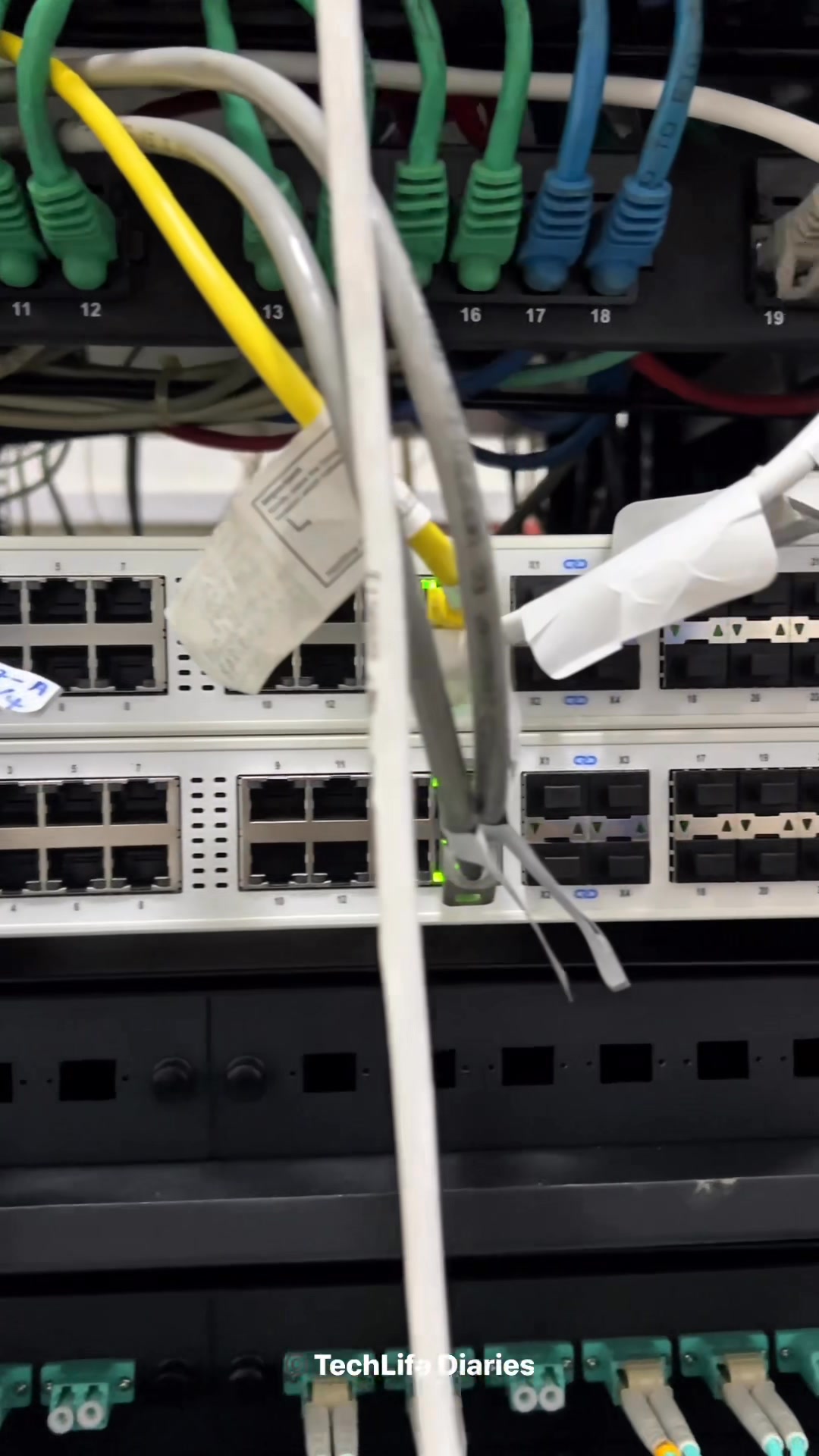 Network rack installation for CCTV system 🛡️ #networking #fypシ゚ ...