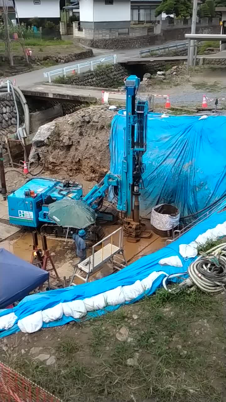 常和4号橋架橋工事は左岸側の杭施工に 先週土曜日に，右岸側の杭施工をほぼ終え（本日若干の追加作業があったようです），本日から左岸の杭施工に入り ...