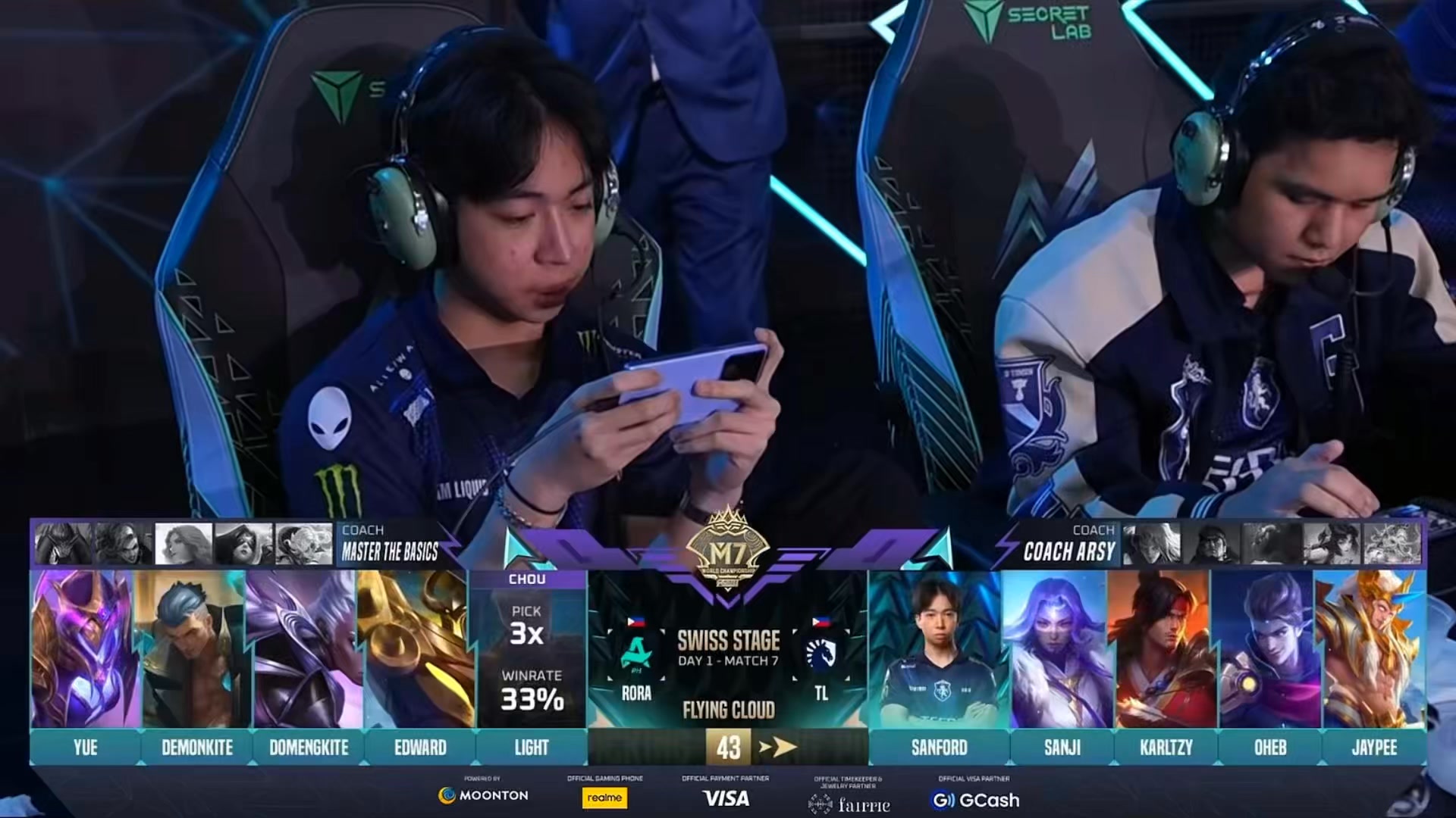 RORA vs TLPH | Game 1 | M7 World Championship | Mobile Legends Bang ...