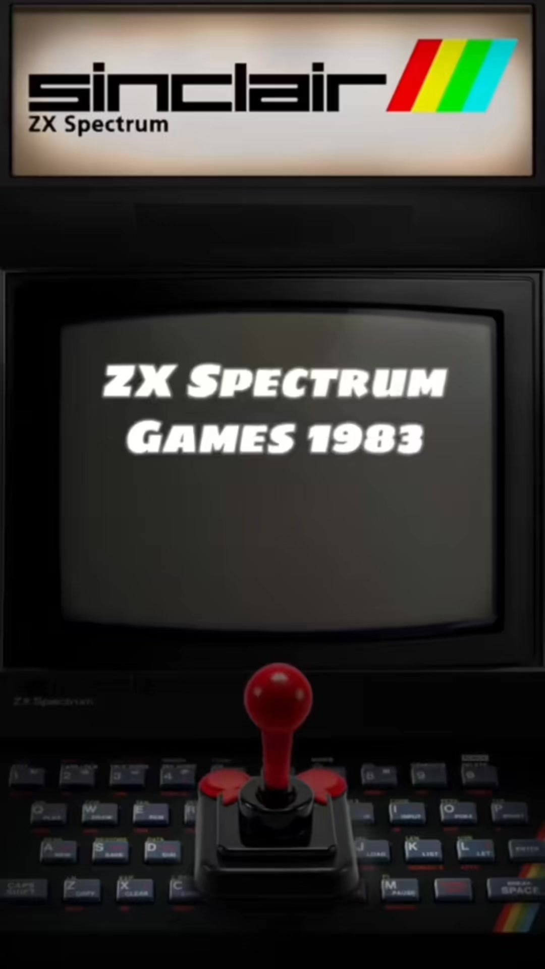 Vintage ZX Spectrum bomber game from the 1980s