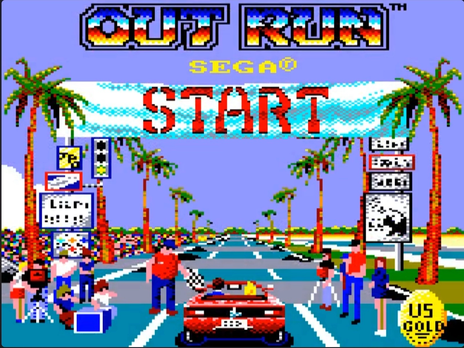 ライフ You know that game Outrun? It's like, 'Why's there a blonde in the