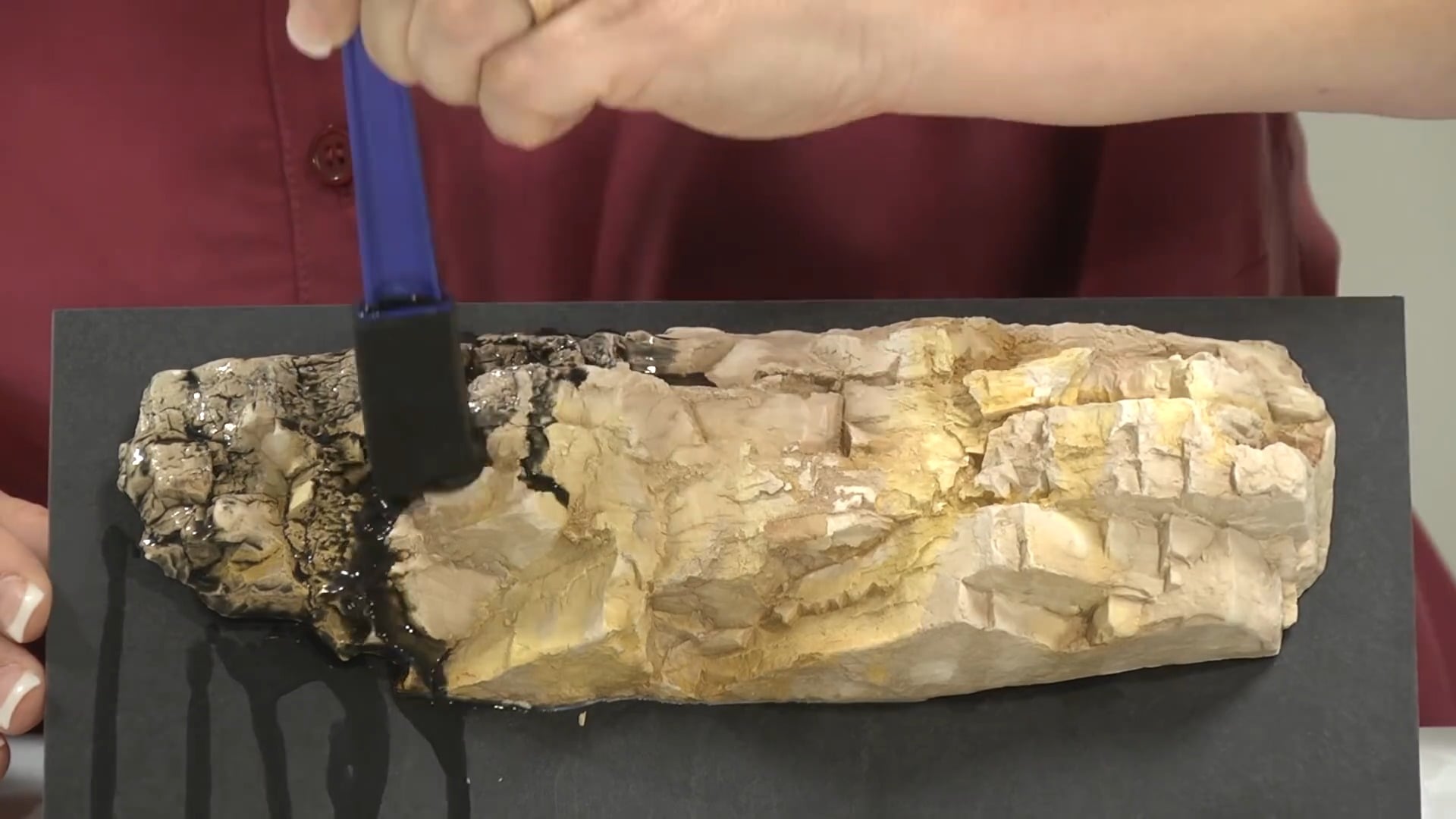 Learn how to realistically and easily color rocks for model terrain ...