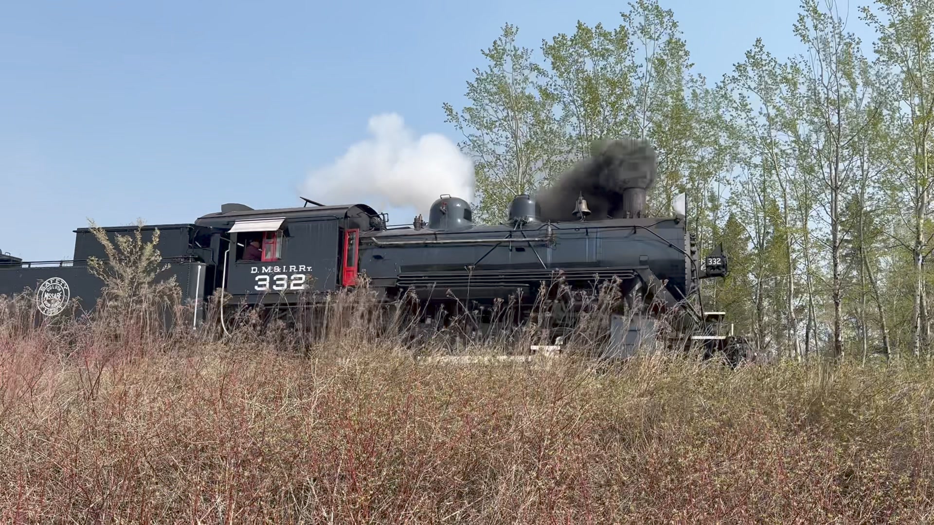 Lake Superior Railroad Museum display for National Train Day