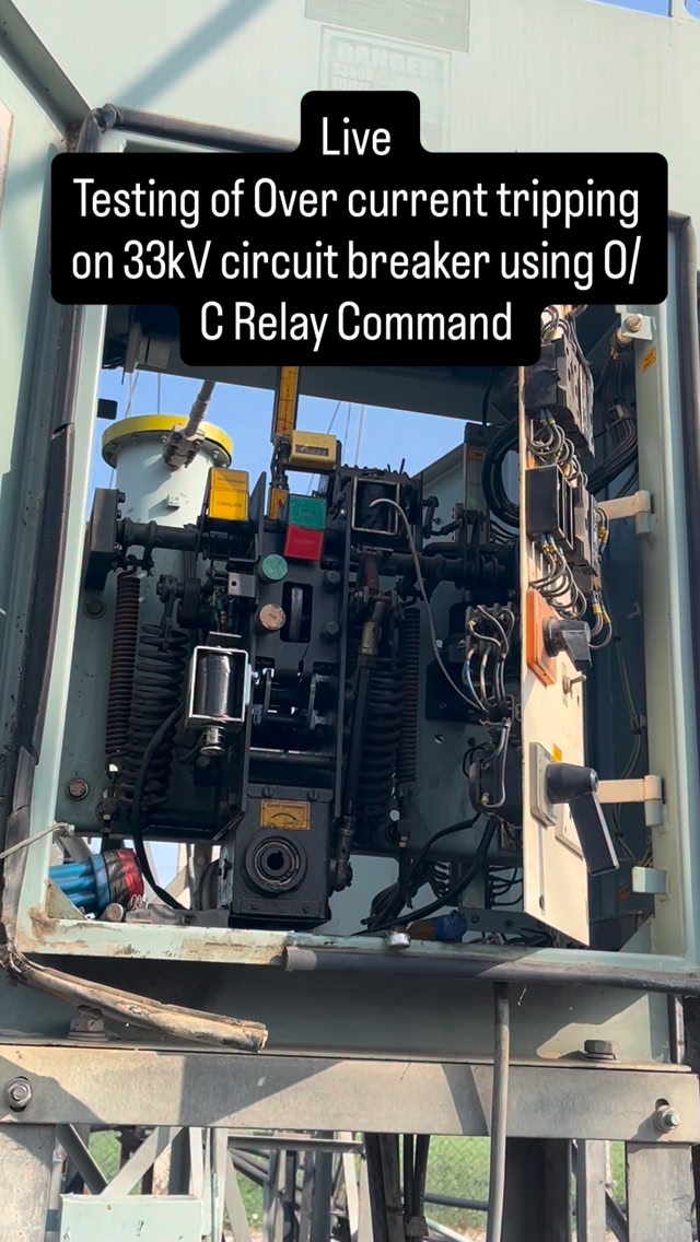 Over current tripping testing of a 33kv circuit breaker using relay ...