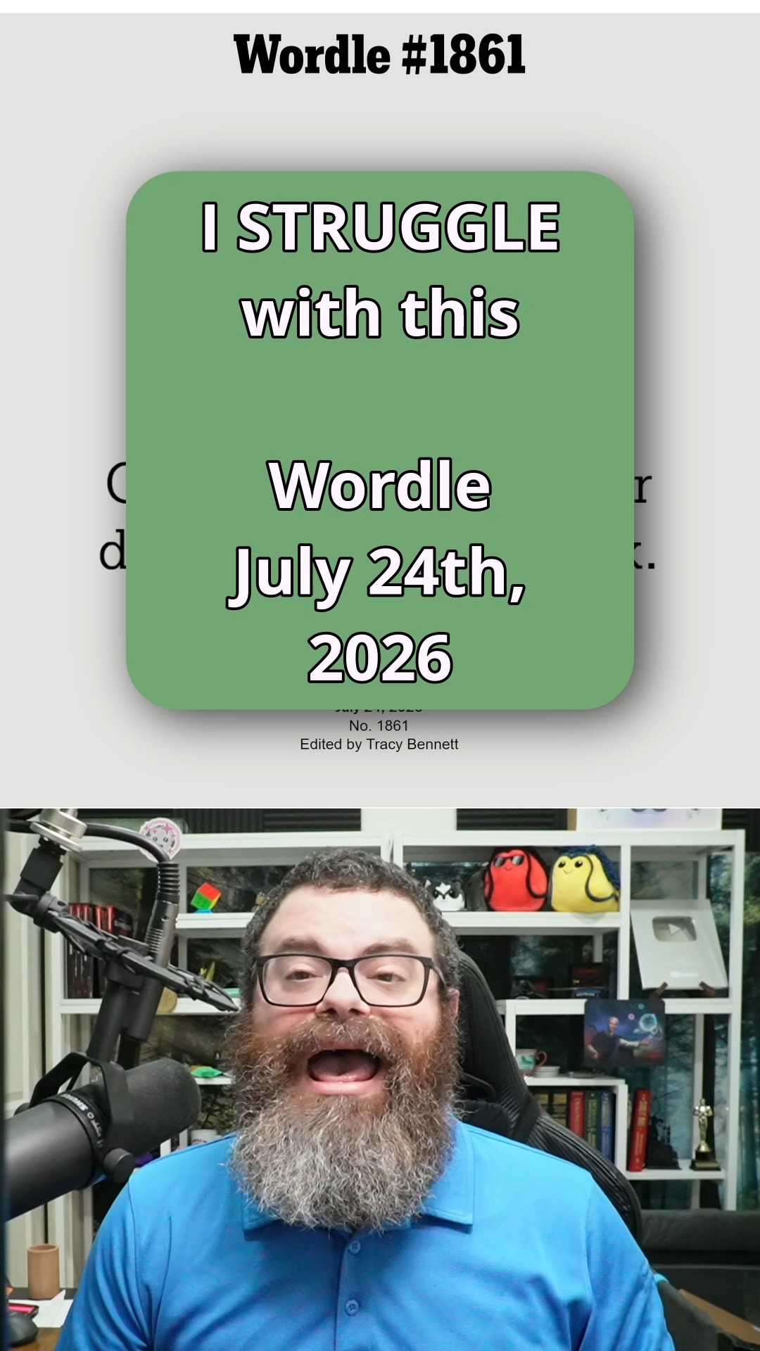 A weird reason Wordle July 24, 2026 1861 #wordle #nytgames