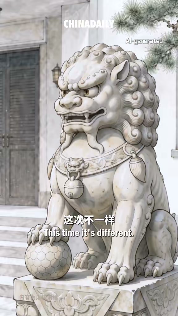 実家整理　古い獅子の像　中国？（最後の一点です） Not only Japan lost wars but it's own self prestige