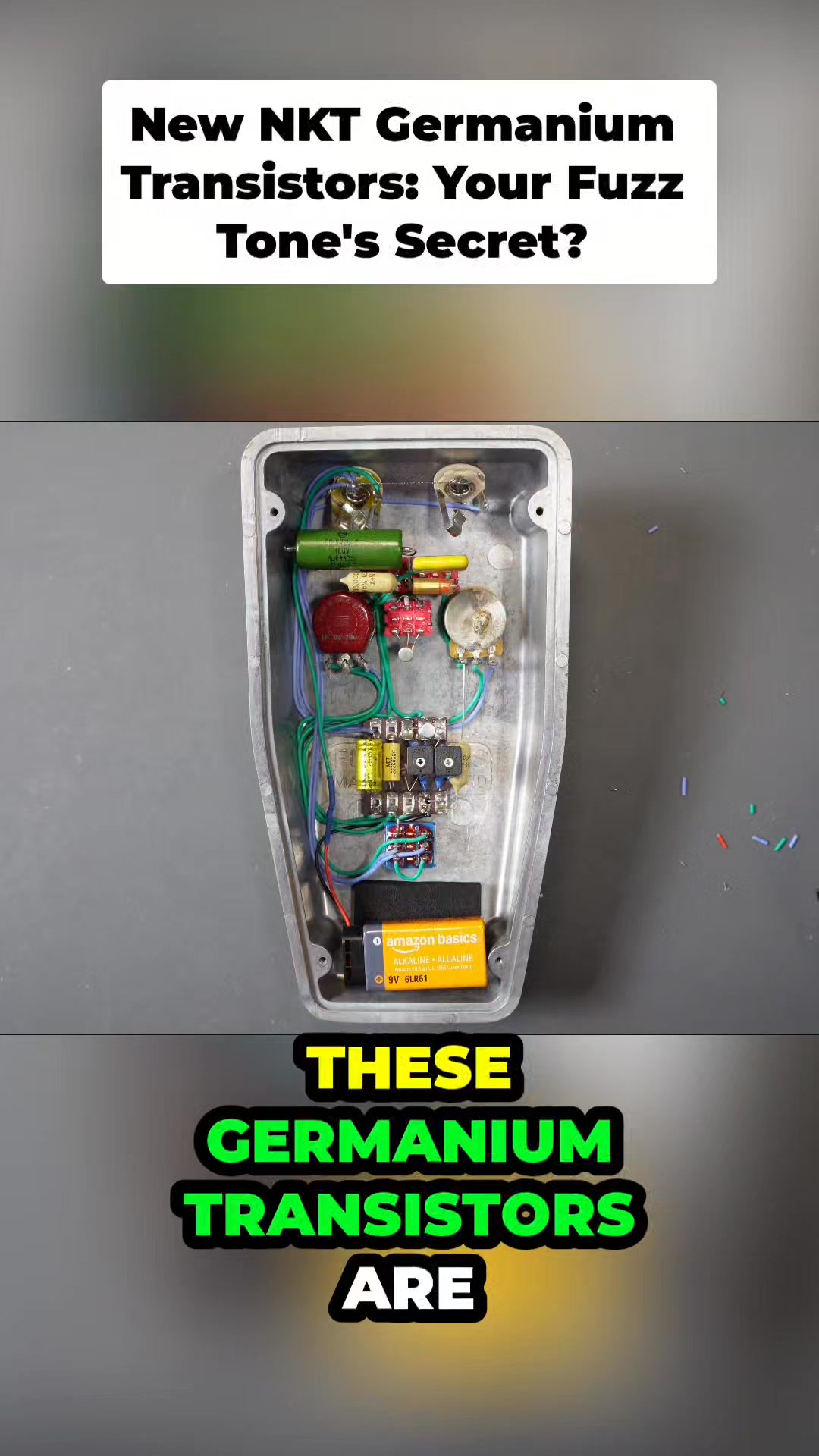 Fuzz pedal with NKT275 transistors