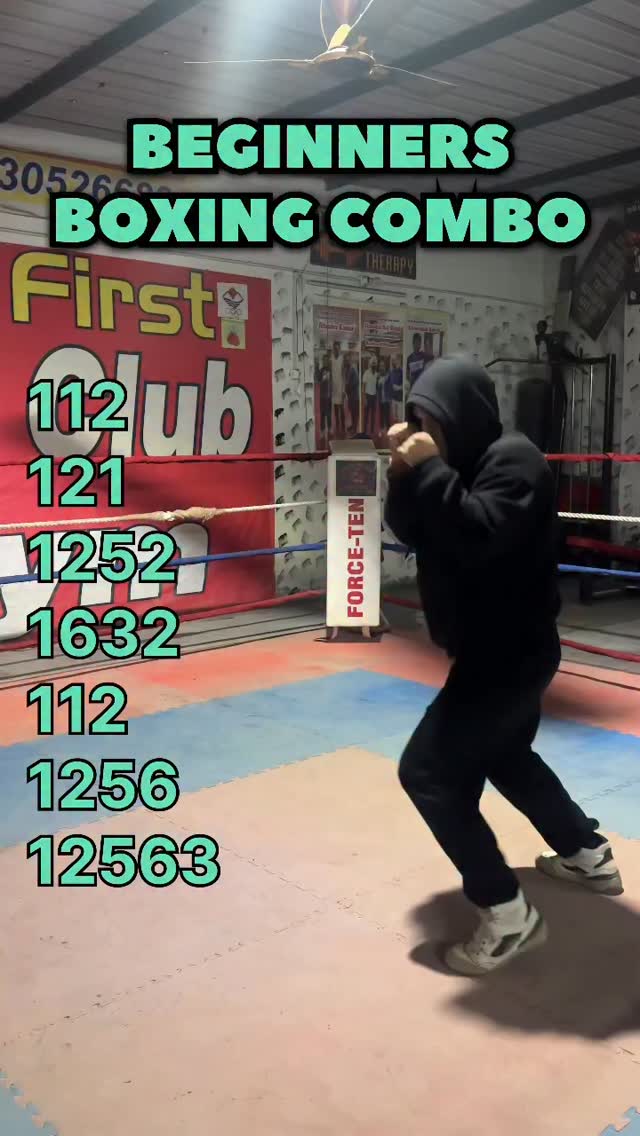 Beginners Boxing combo tutorial #boxing #combatsports #boxingtraining # ...