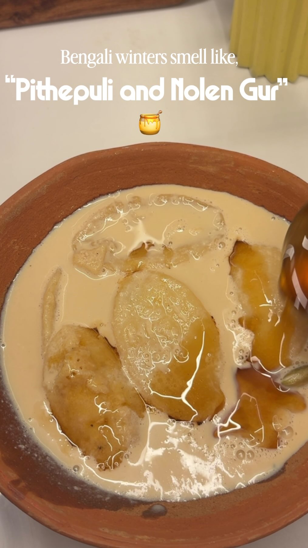 “Sajer Pithe” “Winter in Bengal means warm kitchens, sweet cravings ...