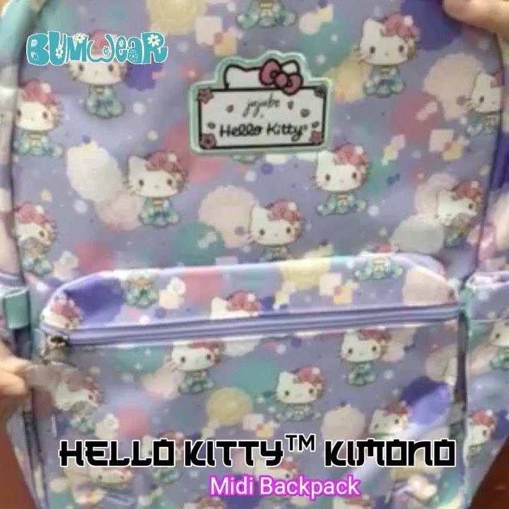 hello kitty kimono backpack Sanrio Girls Backpack, 18 inch, 3D Bow Kawaii Anime Rucksack Daypack for Kids Cute Stuff Back to School Supplies Gifts for Girls [Product details] Size Hello Kitty JuJuBe HK Kimono