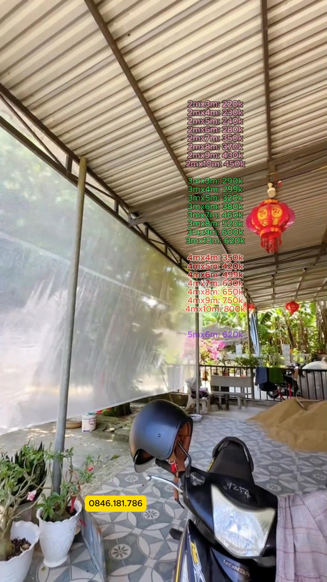🔰 BẠT TRONG SUỐT VÂN CARO – VỪA CHE MƯA, VỪA LẤY SÁNG! 🔰 👉 Nhìn như ...