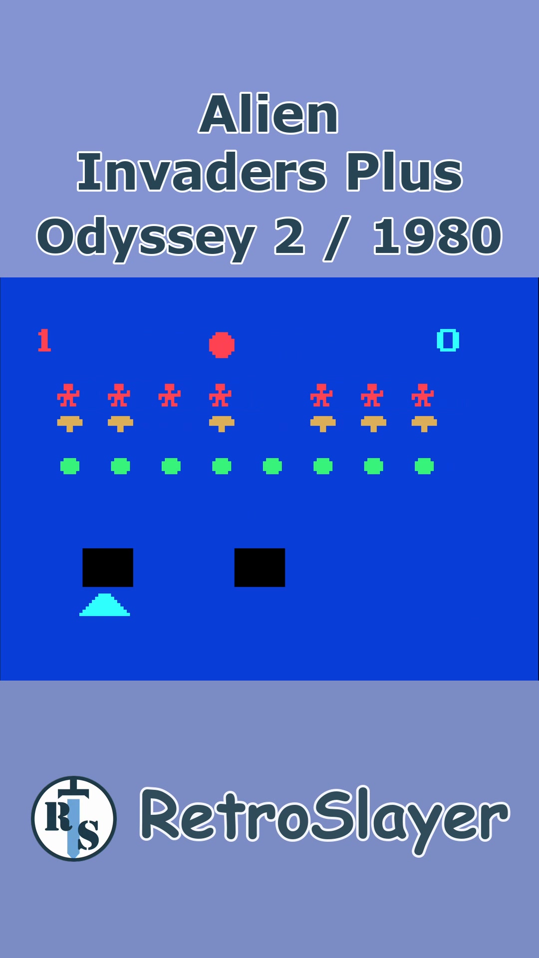 こかさん Alien Invaders Plus - Odyssey 2 (1980) Back when defending the
