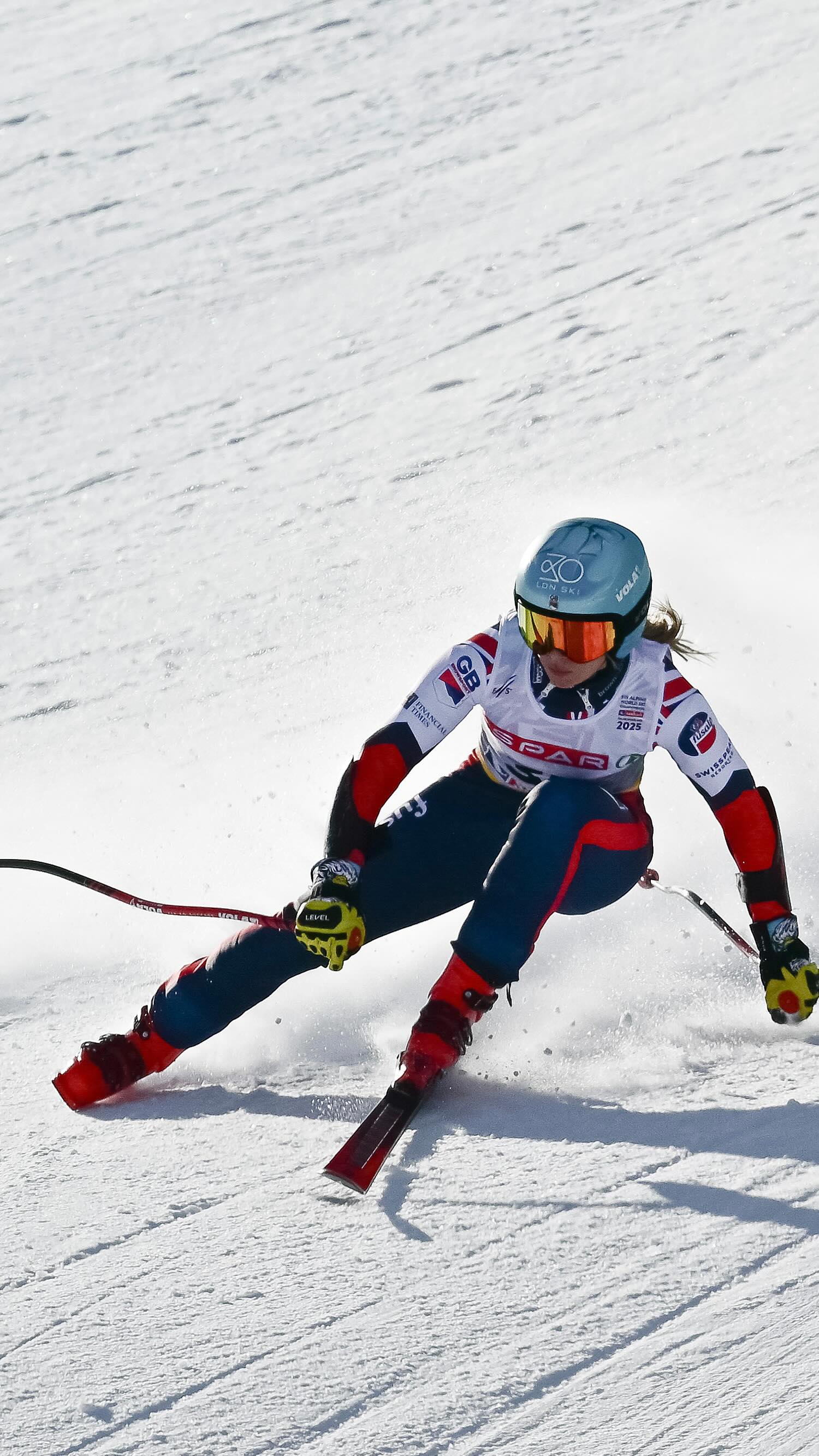Racing at the World Champs? Giving it her all? Ski deciding to go solo ...