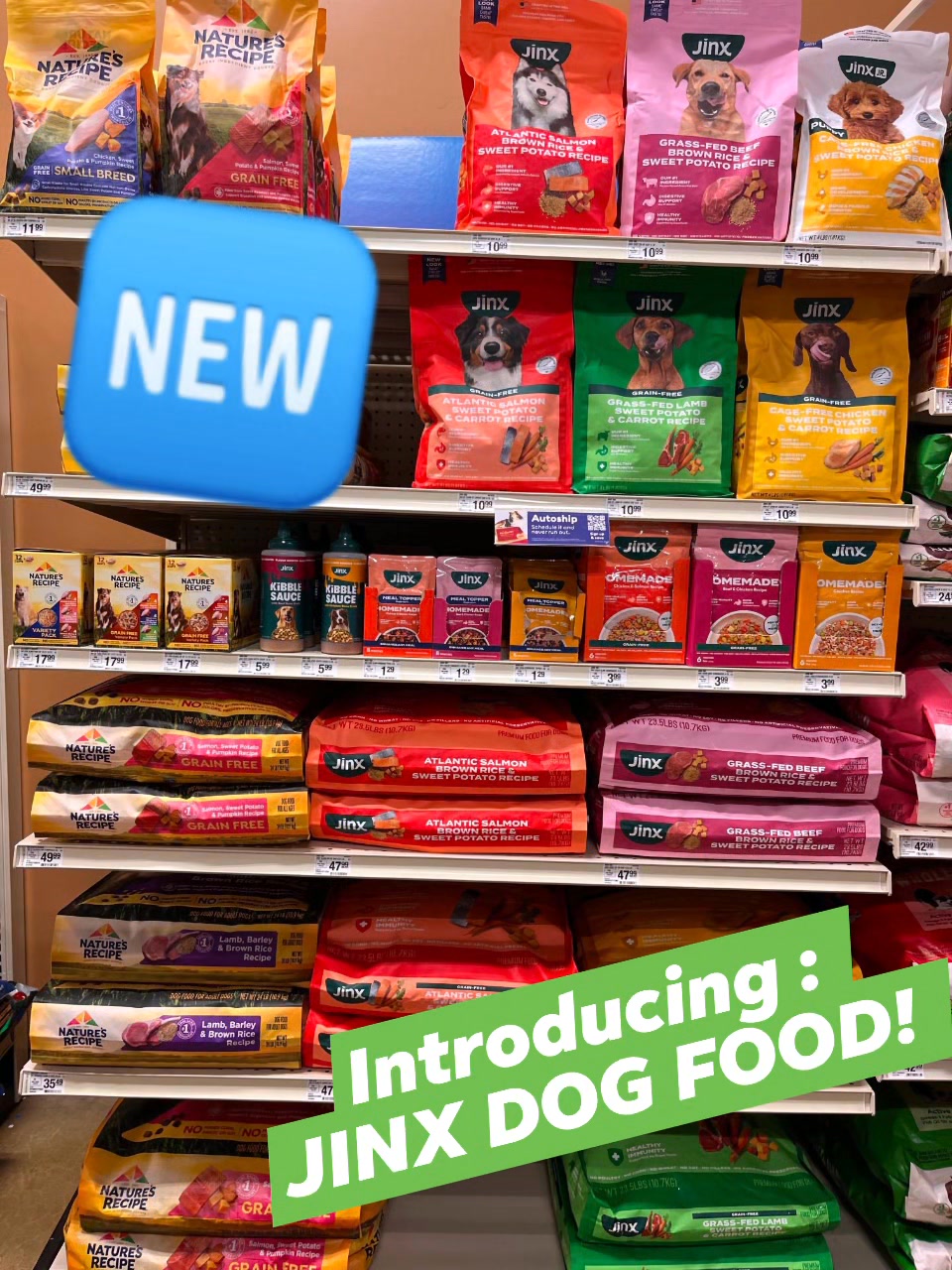 🐕 INTRODUCING OUR NEWEST DOG FOOD LINE -JINX! 👏🏻🥳 Jinx is a