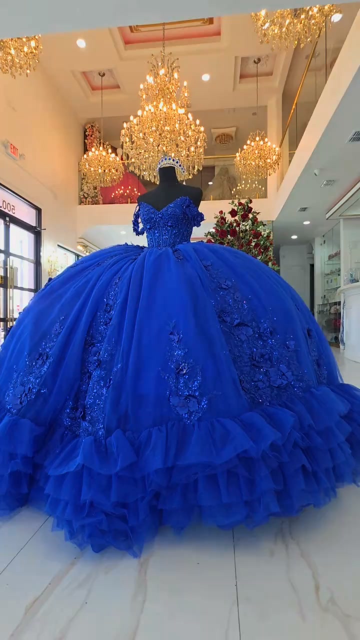 Royal Blue beauty, call us st 956-271-4000 to schedule your appointment walk-ins welcomed appointments recommended to avoid wait times. Fir information on our dresses (prices, layaway , deposits, 