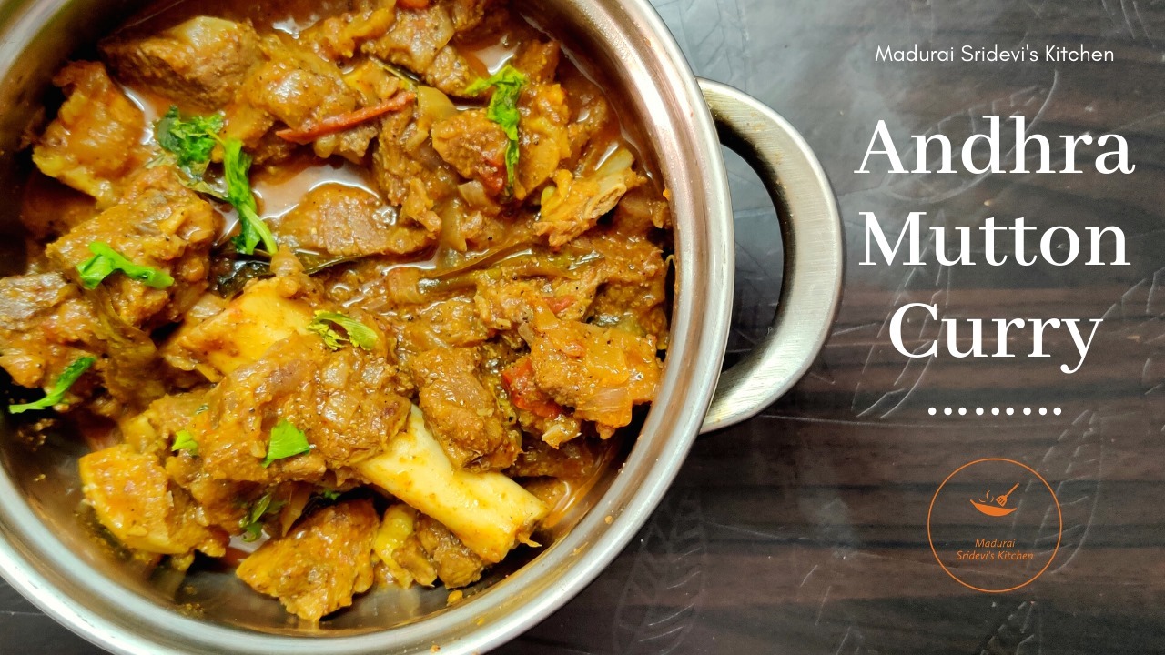 Andhra Special - Spicy Mutton Curry || Mutton Gravy with homemade ...