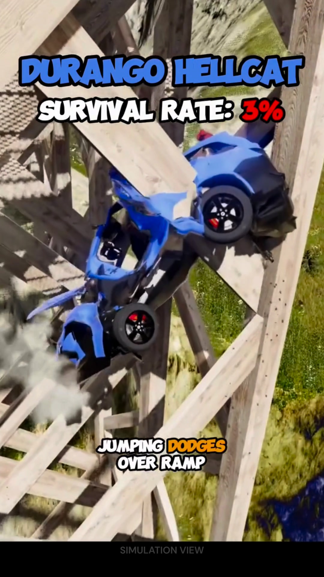 Jumping dodges over ramp Part 3 Car simulation exploring motion and ...