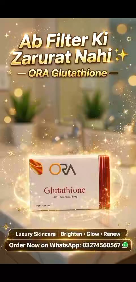 glutathione ki ORA - Skin Treatment Soap , — Where Beauty Begins — 75gm, Ab mehenga facial bhool jao!, Ye aam soap nahi, ye hai Skin Treatment , Glutathione se bharpoor Whitening Serums Unit Of Measure:1KG ✨ Glow from Within