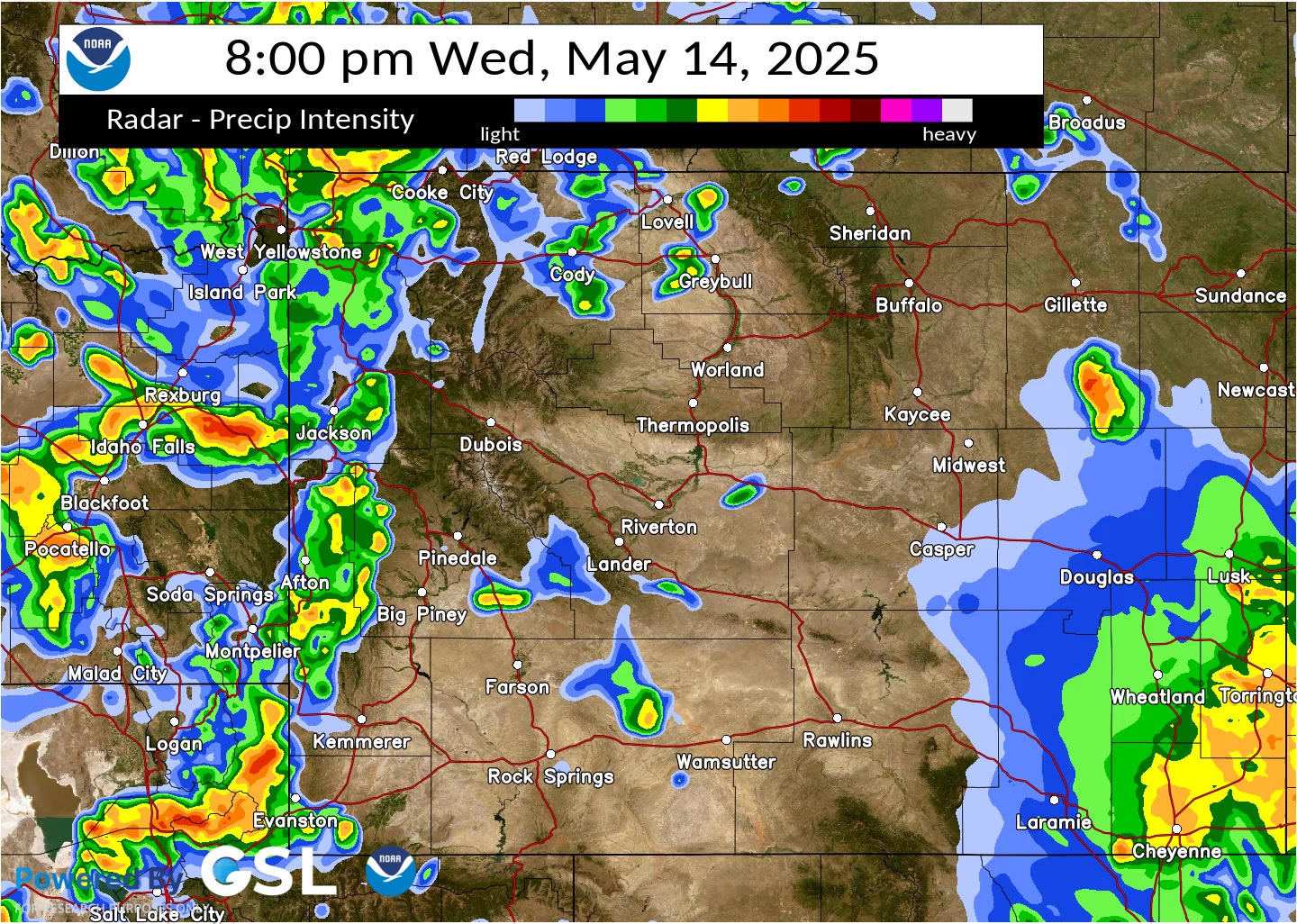 Showers and thunderstorms are beginning to develop across the state and ...