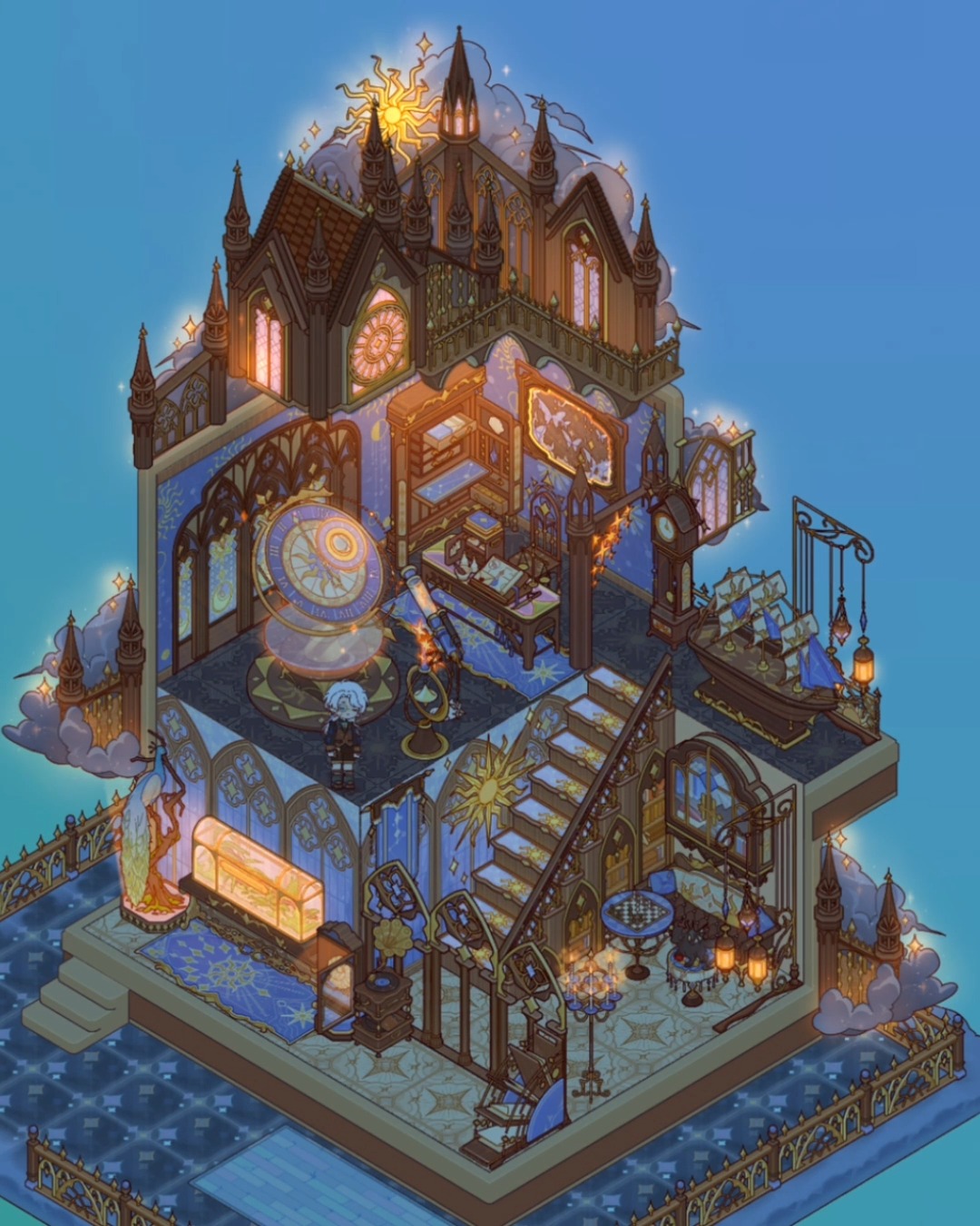 🕰️ Wonder Museum In-Game Build Showcase A giant glowing star